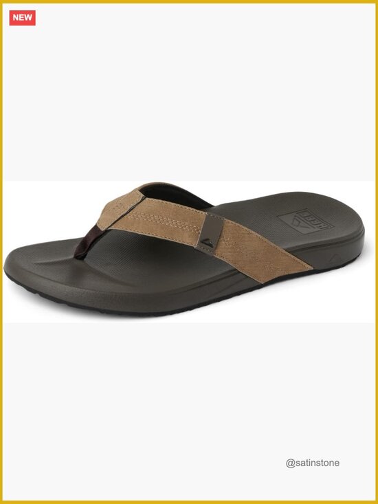 Cushion Phantom Flip Flop Sandals - Padded Jersey Lining, Slip On